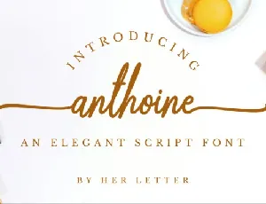 Anthoine Handwritten font