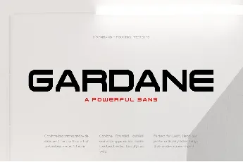 Gardane font