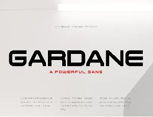 Gardane font