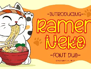 Ramen Neko Family font