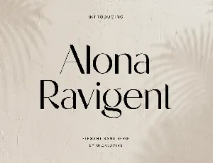 AlonaRavigent font