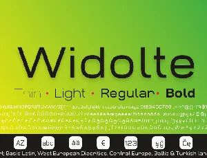 Widolte Demo font