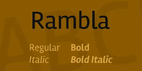 Rambla font