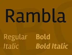 Rambla font