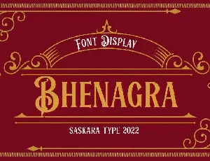 Bhenagra font