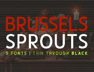 Brussels Sprouts font