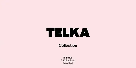 Telka Family font