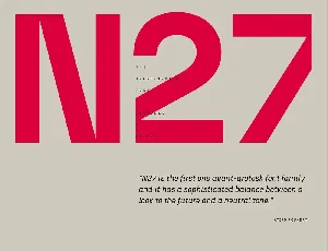 N27 font