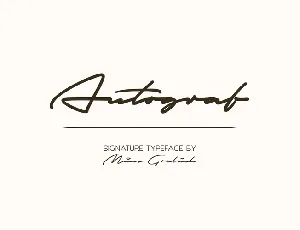 Autograf font