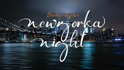 Newyorka Night Script font