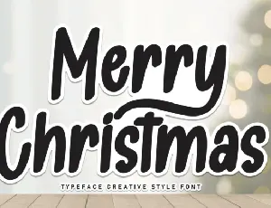 Merry Christmas Brush font