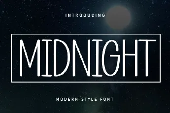 Midnight Display font