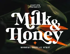 Milk and Honey font