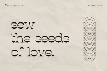 Modern Love font