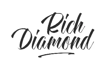 Rich Diamond Demo font