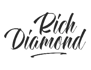 Rich Diamond Demo font