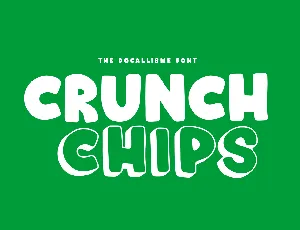 Crunch Chips font