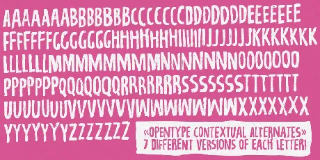 Repetition DEMO font