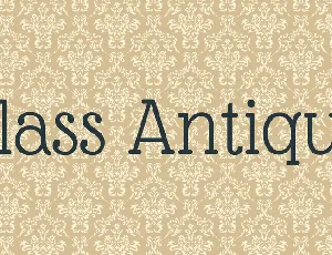 Glass Antiqua font