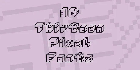 3D Thirteen Pixel Fonts