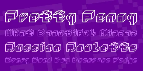 3D Thirteen Pixel Fonts