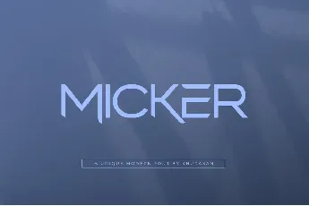 Micker font