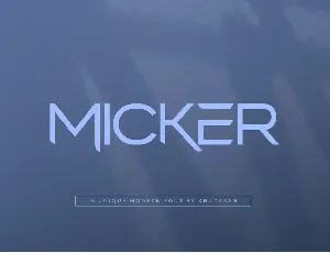 Micker font