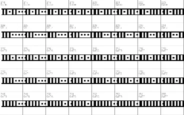 Binary font