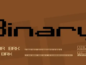 Binary font