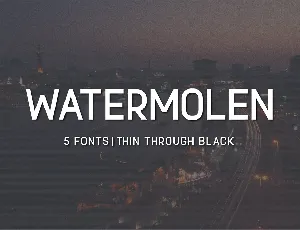 Watermolen font