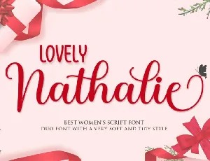 Lovely Nathalie Duo font