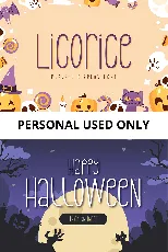 Licorice font