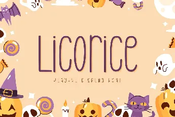 Licorice font