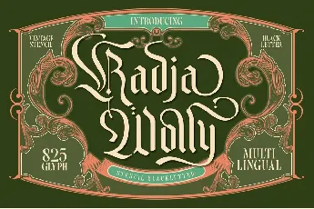 Radja Wolly font