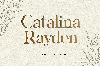 Catalina Rayden Serif font