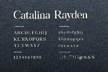 Catalina Rayden Serif font