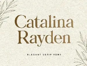 Catalina Rayden Serif font