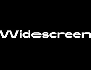 Widescreen Family font