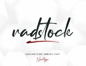 Radstock Script font