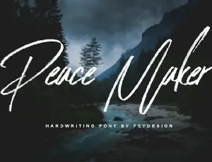 Peace Maker Brush font