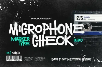 Microphone Check font