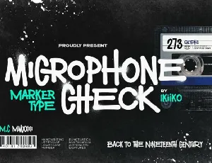 Microphone Check font