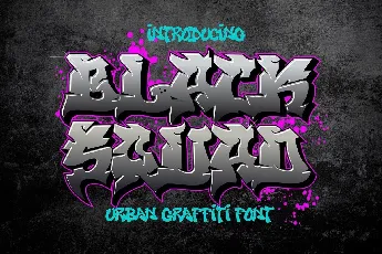 Black Squad font