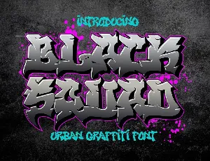 Black Squad font