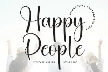 Happy People Script font