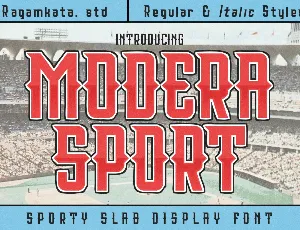 Modera Sport DEMO font