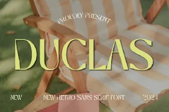 Duclas Display font