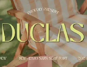 Duclas Display font