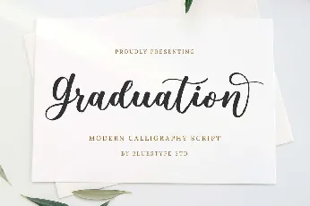 Graduation font