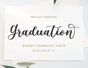 Graduation font